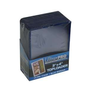  Ultra Pro 3x4 Topload Blue Border Card Holder Everything 