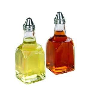  Trading Oil and Vinegar Set in Hang Card Glass Finish   HDS Trading 