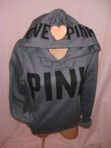 Victorias Secret LOVE PINK HOODIE Pullover Logo Boyfriend Fitr 
