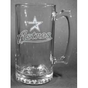  MLB Houston Astros Laser Etched 27oz Glass Beer Mug 