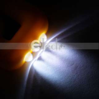 Mini Solar Power 3 LED Flashlight torche with key chain Yellow