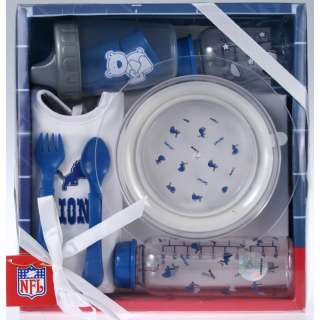NFL Newborn Gift Set ManyTeams  2 Bottles, Bib, No Spill Cup, Bowl 