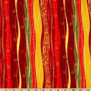   Stripes Wine Fabric By The Yard mark_lipinski Arts, Crafts & Sewing