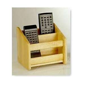  Lipper Remote Control and Phone Organizer NATURAL WOOD 