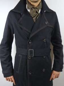 MENS TOPMAN QUALITY COTTON FITTED PEA COAT JACKET mod L  