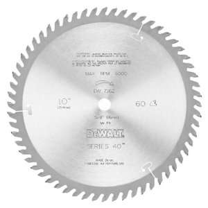 DeWalt DW7162 Series 40 10 Inch 60 Tooth TCG General Purpose Saw Blade 