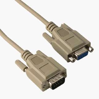  6ft RS232 serial cable, DB9 female to DB9 male, molded 