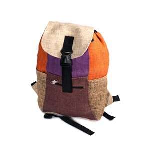  HEMP PATCH BACKPACK MULTI COLORED FAIR TRADE By Earth 