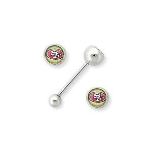  NFL San Francisco TONGUE Barbell Jewelry