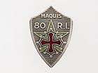 France. WWII FFI Free French Resistance Maquis 80 R.I. 