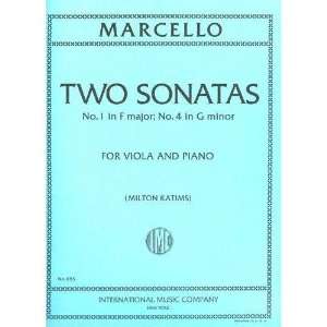  Marcello Benedetto Two Sonatas No1 in F Major No4 in g 
