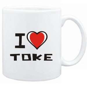  Mug White I love Toke  Cities