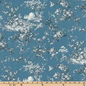   Hastings Toile Cornflower Fabric By The Yard Arts, Crafts & Sewing