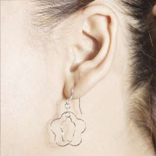 925 Silver Diamond Cut Flower or Ball Drop Earrings  