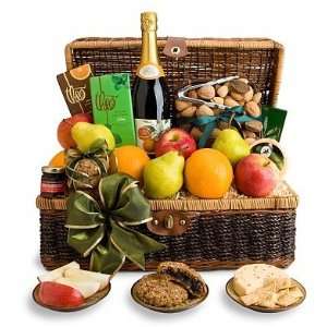 Sweet Celebration Fruit Basket with Sparkling Cider  