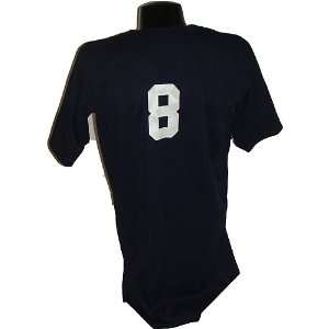  # 8 Notre Dame Blue Throwback Game Used Baseball Jersey 