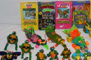 Lot of Teenage Mutant Ninja Turtles 49 Figures, 5 Vehicles, Some 
