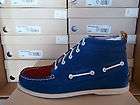 Mens Sperry BAND OF OUTSIDERS Blue/Red Chukka Canvas Boot ULTRA HIP 