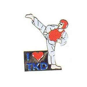  I Love TKD Pin