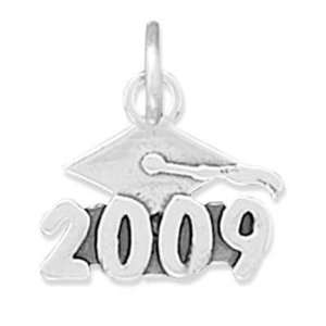   Graduation Cap Charm Pendant Sterling Silver Arts, Crafts & Sewing