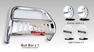 Combo04 10 Titan Crew Cab Bull Bar S/S+Westin Light  