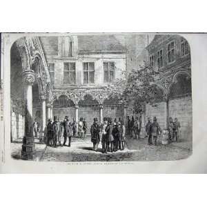  1858 Bourse Antwerp Men Suits Meeting Architecture Art 