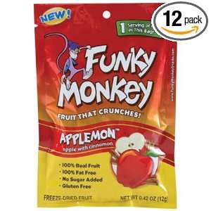 Funky Monkey Dried Fruit, Applemon, 0.42 Ounce (Pack of 12)  