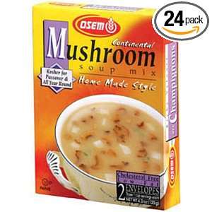 Osem Continental Mushroom, 2 Count Envelopes, 4.2 Ounce Boxes (Pack of 