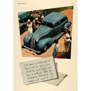  1937 Ad Studebaker President Smart Car Blue Summer Wild 