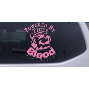  Powered By Tiger Blood Funny Car Window Wall Laptop Decal 