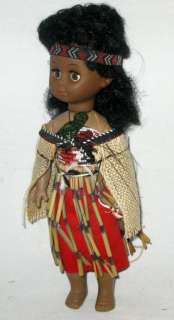 VINTAGE Collectable Traditional Dressed Maori Doll  