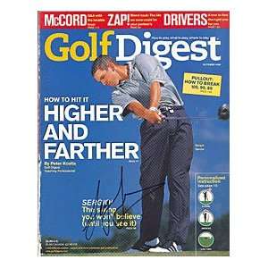  Sergio Garcia Autographed / Signed Golf Digest Magazine 