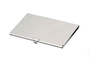 Silver plated Business card holder FREE ENGRAVING  
