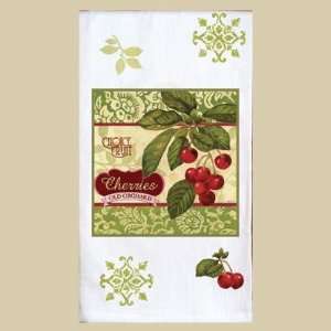  Kay Dee Cherries Cherry Flour Sack Dish Towel 27x27