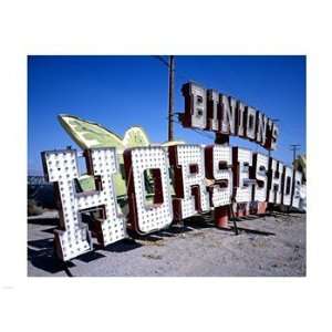  Binions Horseshoe Casino sign at Neon Boneyard, Las Vegas 