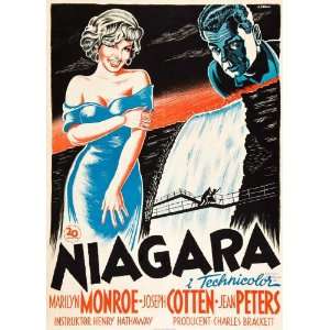  Niagara Poster Movie Danish 27 x 40 Inches   69cm x 102cm 