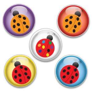  Decorative Magnets or Push Pins 5 Big Ladybugs