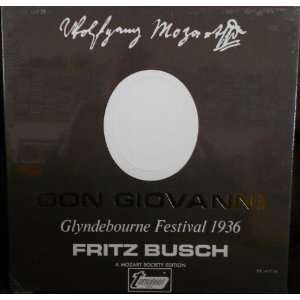 Mozart Glyndebourne Festival 1936 Don Giovanni Mozart Sociaty Edition 