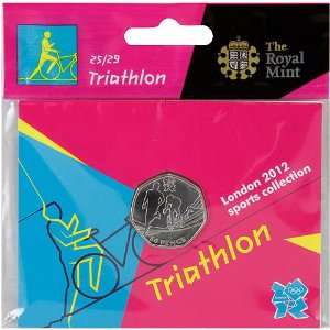   London 2012 Sports Collection Triathlon 50p Coin  Sports