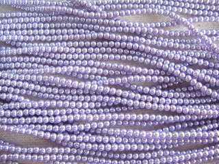Various colors Glass Round pearl Beads 3mm BDD  