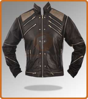 Michael Jackson Beat IT Leather Jacket Classic Vintage in 4 Colors 