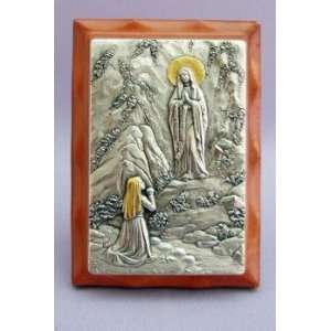  3 x 4 Our Lady of Lourdes Plaque