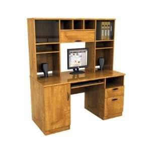  Office Axis Desk and Hutch, Maple Cross Jewelry