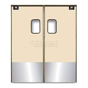  Medium Duty Service Door Double Panel Beige 5 X 8 With 