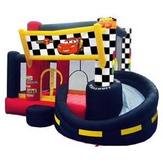 Disney Cars Pit Bounce And Slide Inflatable Bouncer