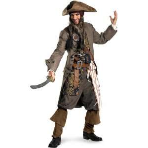   Jack Sparrow Theatrical Adult Costume / Brown   Size X Large (42 46