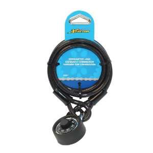  X Factor Bicycle Combination Lock with Cable Sports 