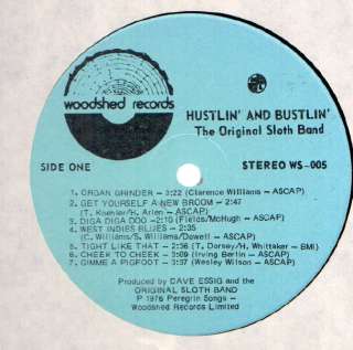 Original Sloth Band Hustlin & Bustlin LP VG++ Canada  