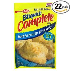 Bisquick Complete Mix, Buttermilk, 7.5 Ounce Units (Pack of 22 