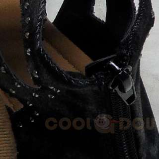 Fashion Ladies Wedge Flat Sandal Washed Denium Black  